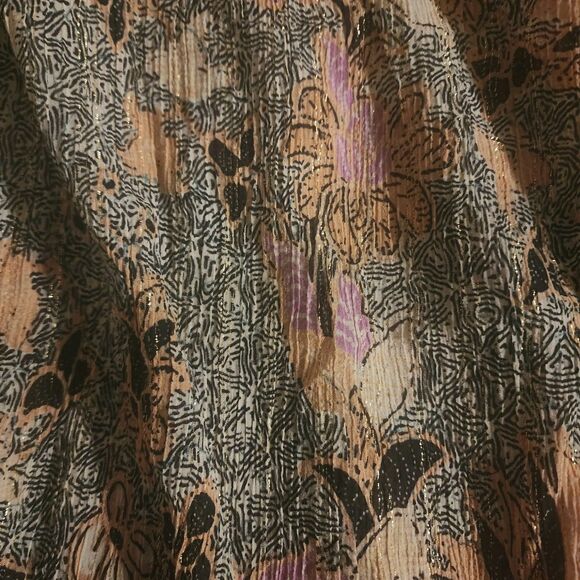 Ulla Johnson Silk Lara Birds of Paradise Ivory Pink Long Sleeve Blouse Size 2 - Picture 11 of 13